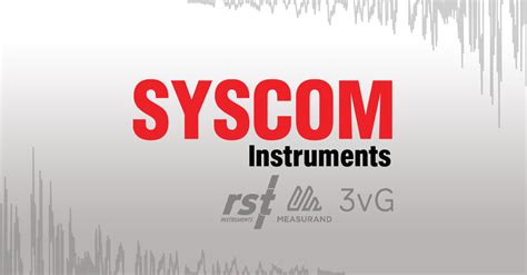 Syscom Instruments joins RST Instruments, Measurand, & 3vGeomatics.